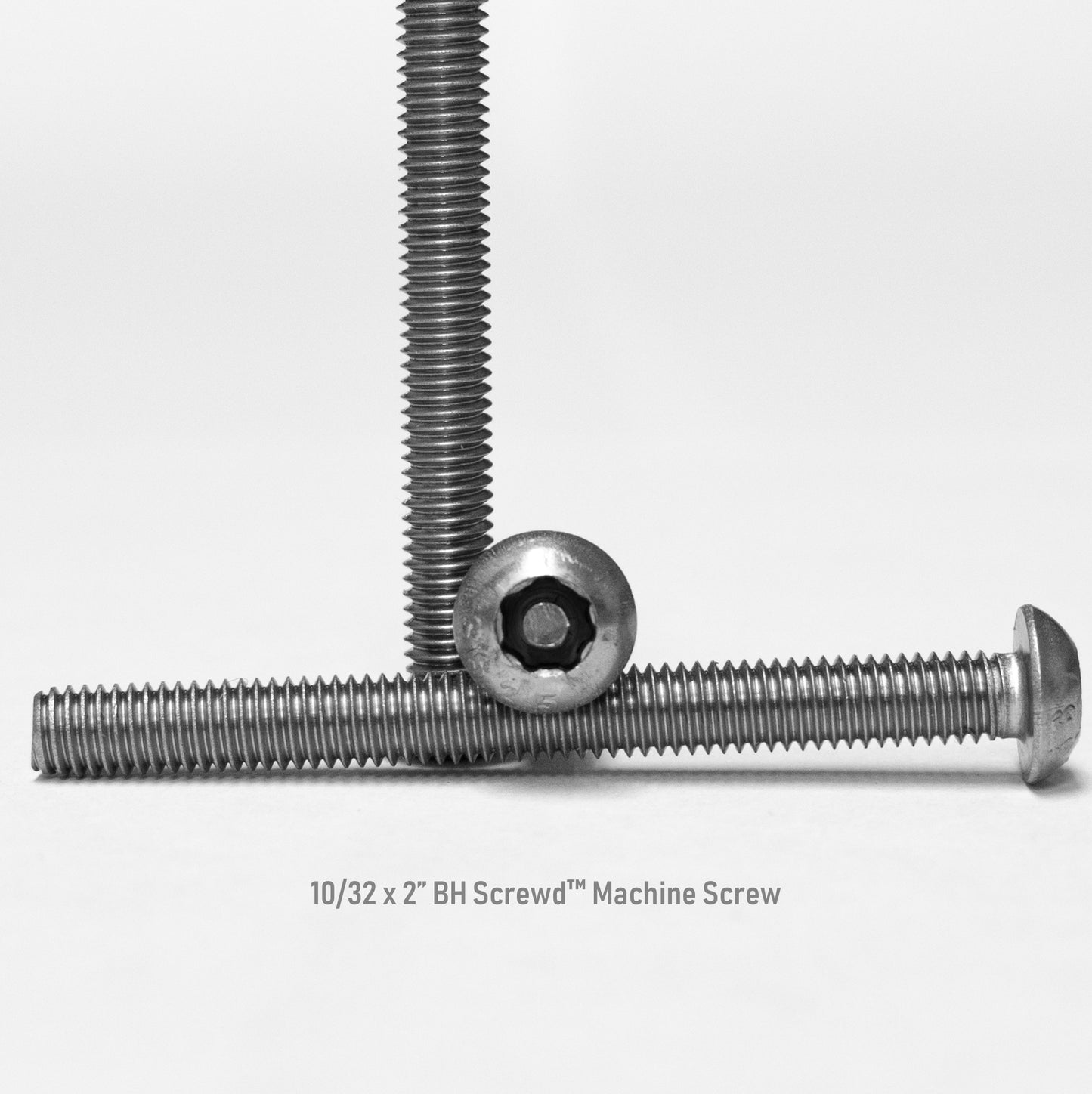 10-32 x 2" Button Head Screwd® Security Machine Screw Made out of Stainless Steel