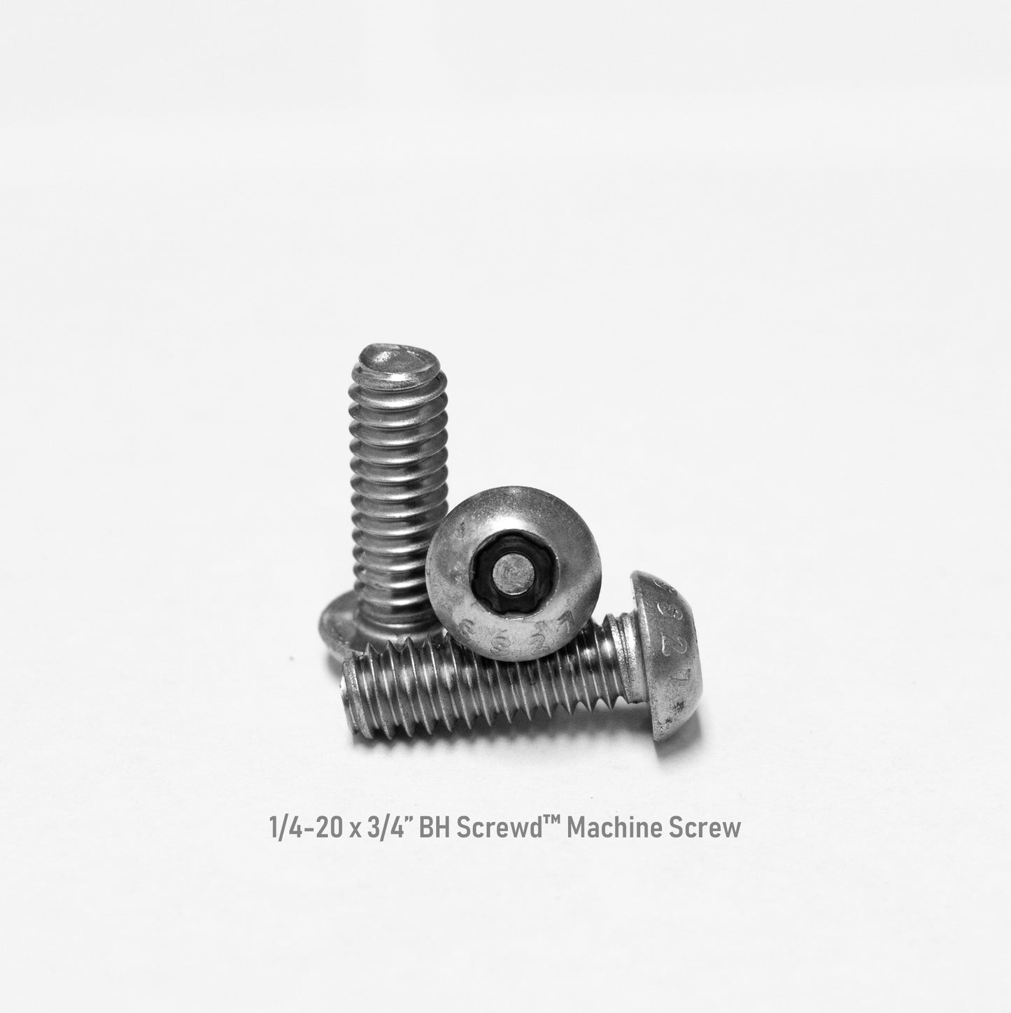1/4-20 x 3/4" Button Head Screwd® Security Machine Screw Made out of Stainless Steel