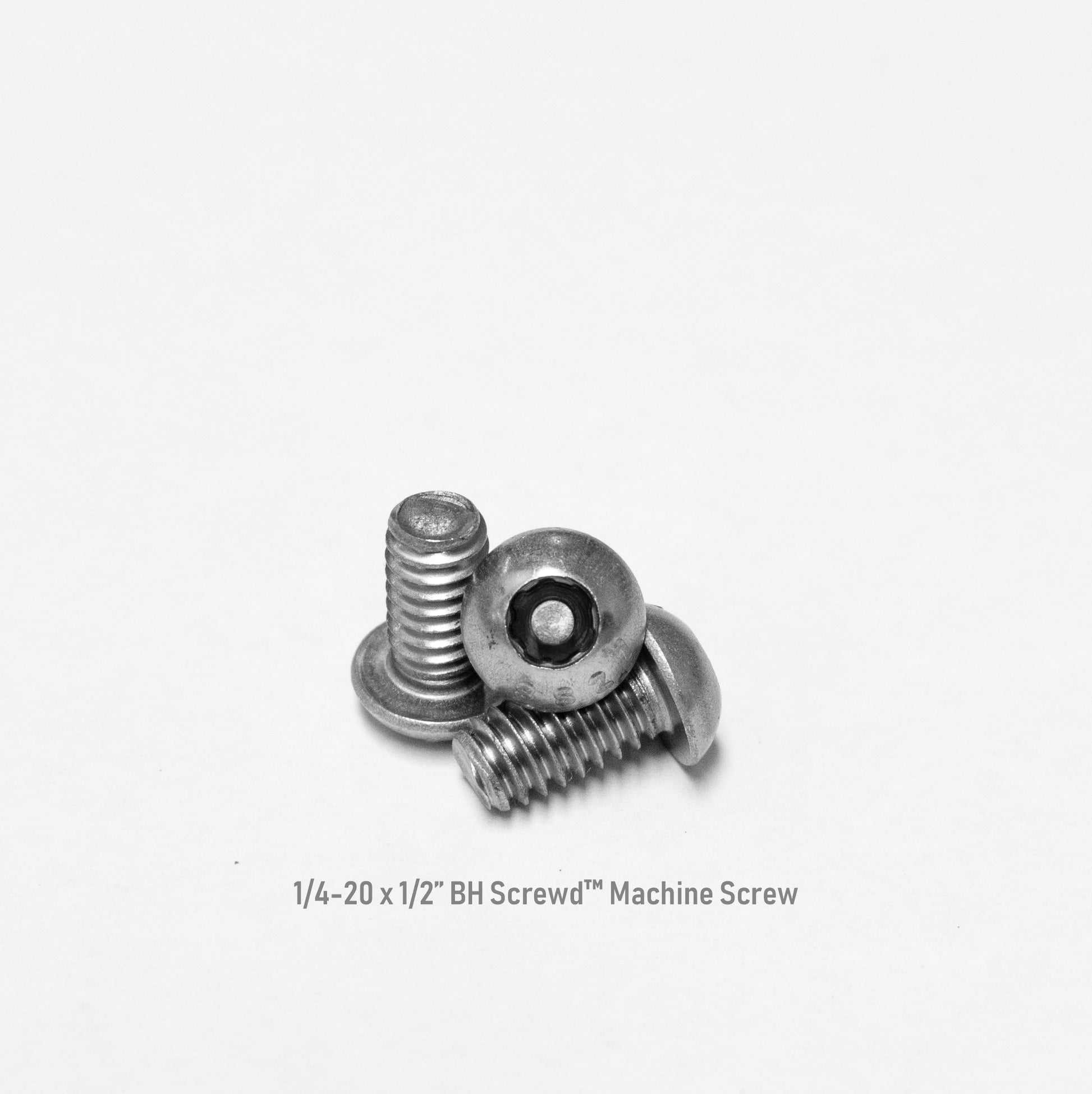1/4-20 x 1/2" Button Head Screwd® Security  Machine Screw Made out of Stainless Steel