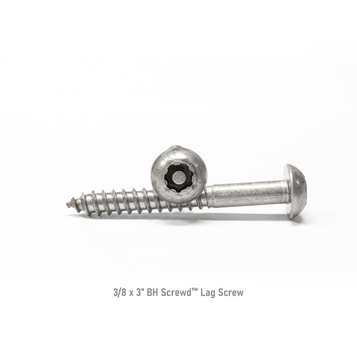 3/8-7 Button Head Screwd® Security Lag Screws