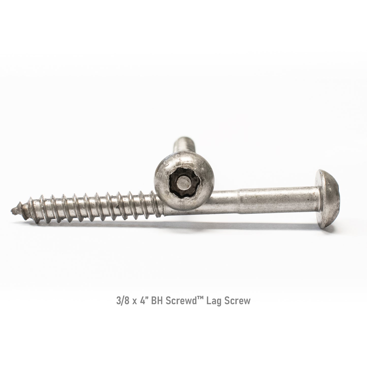 3/8-7 Button Head Screwd® Security Lag Screws