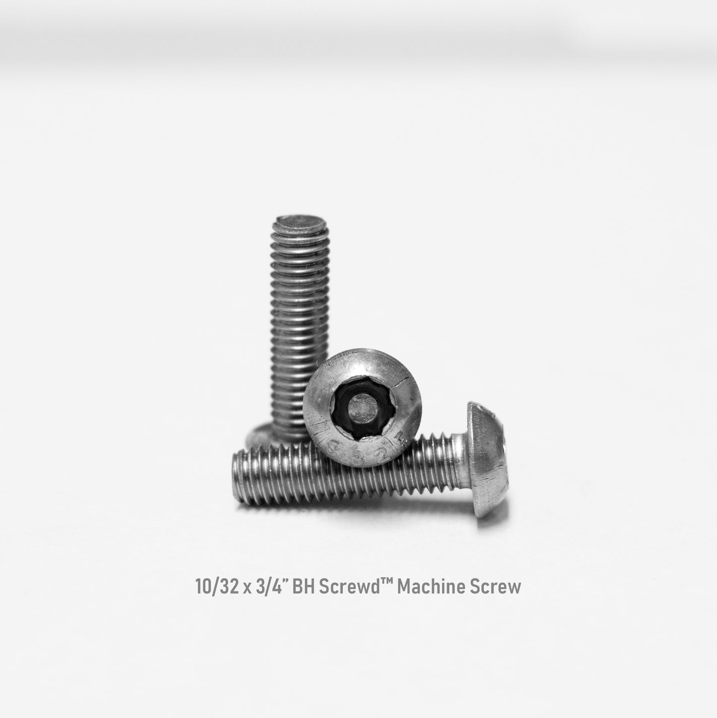 10-32 x 3/4" Button Head Screwd® Security  Machine Screw Made out of Stainless Steel