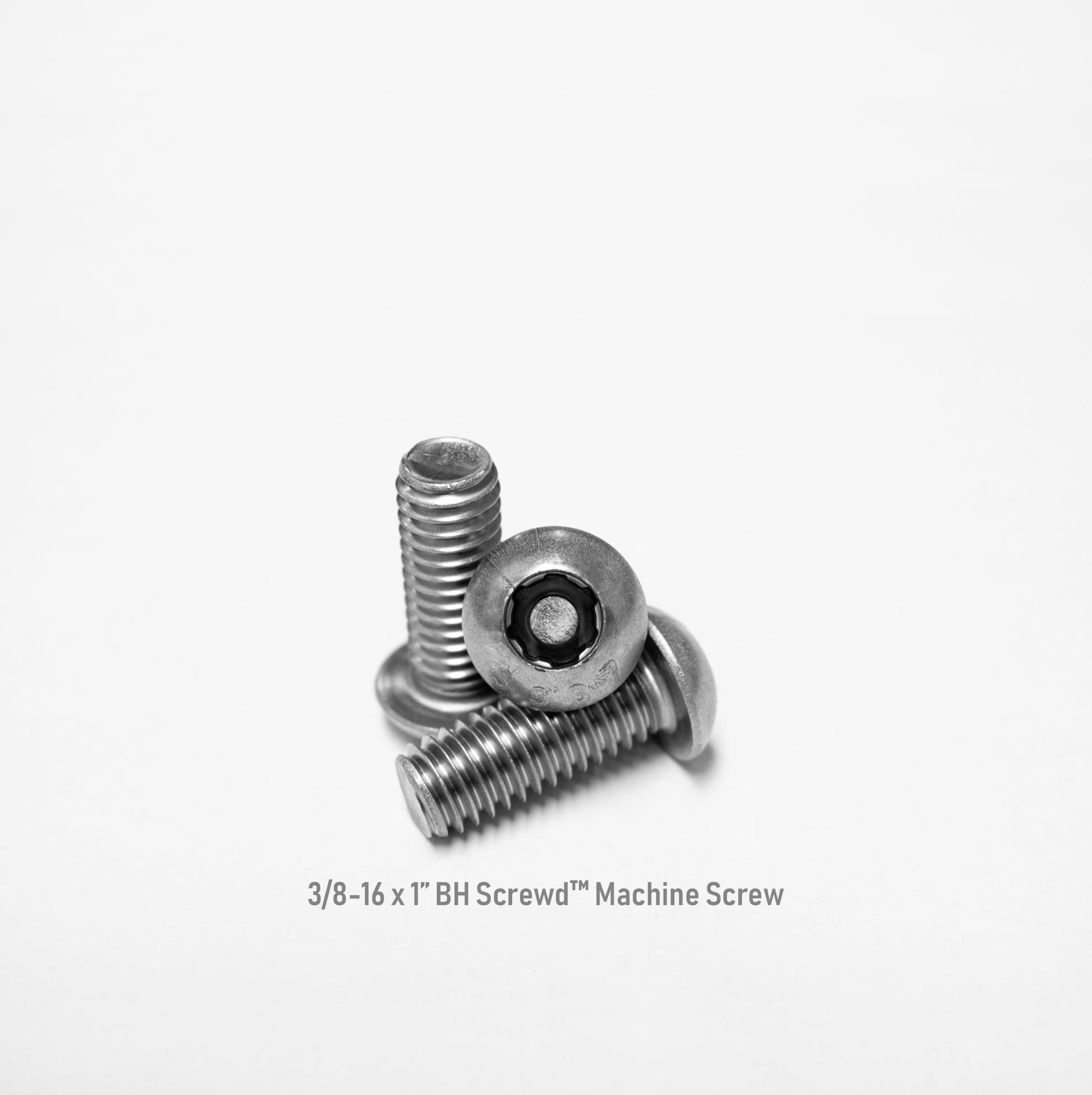 3/8-16 x 1" Button Head Screwd® Security  Machine Screw Made out of Stainless Steel