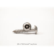 3/8-7 Button Head Screwd® Security Lag Screws