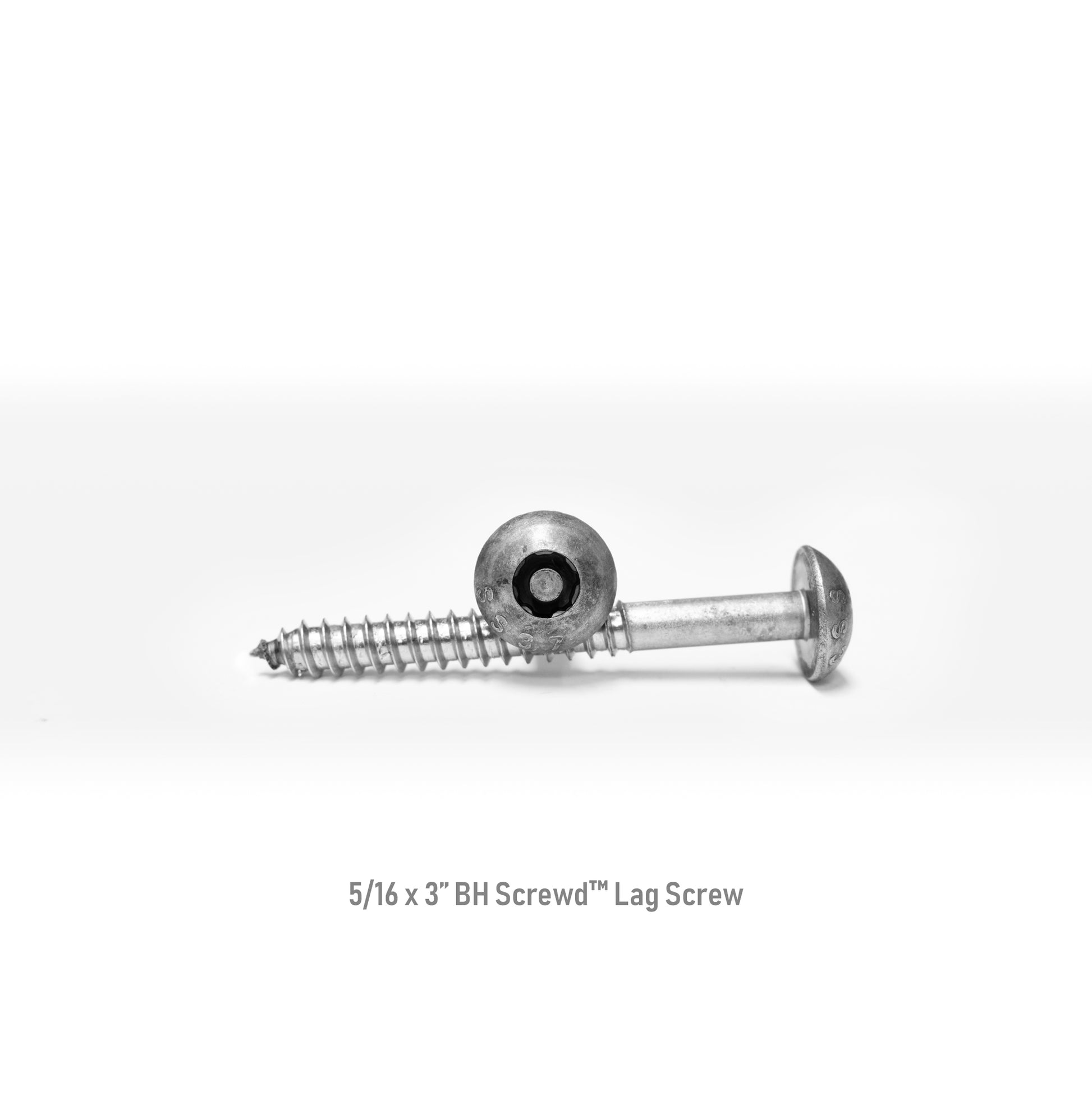 5/16-9 x 3" Button Head Screwd® Security Lag Screw Made out of Stainless Steel