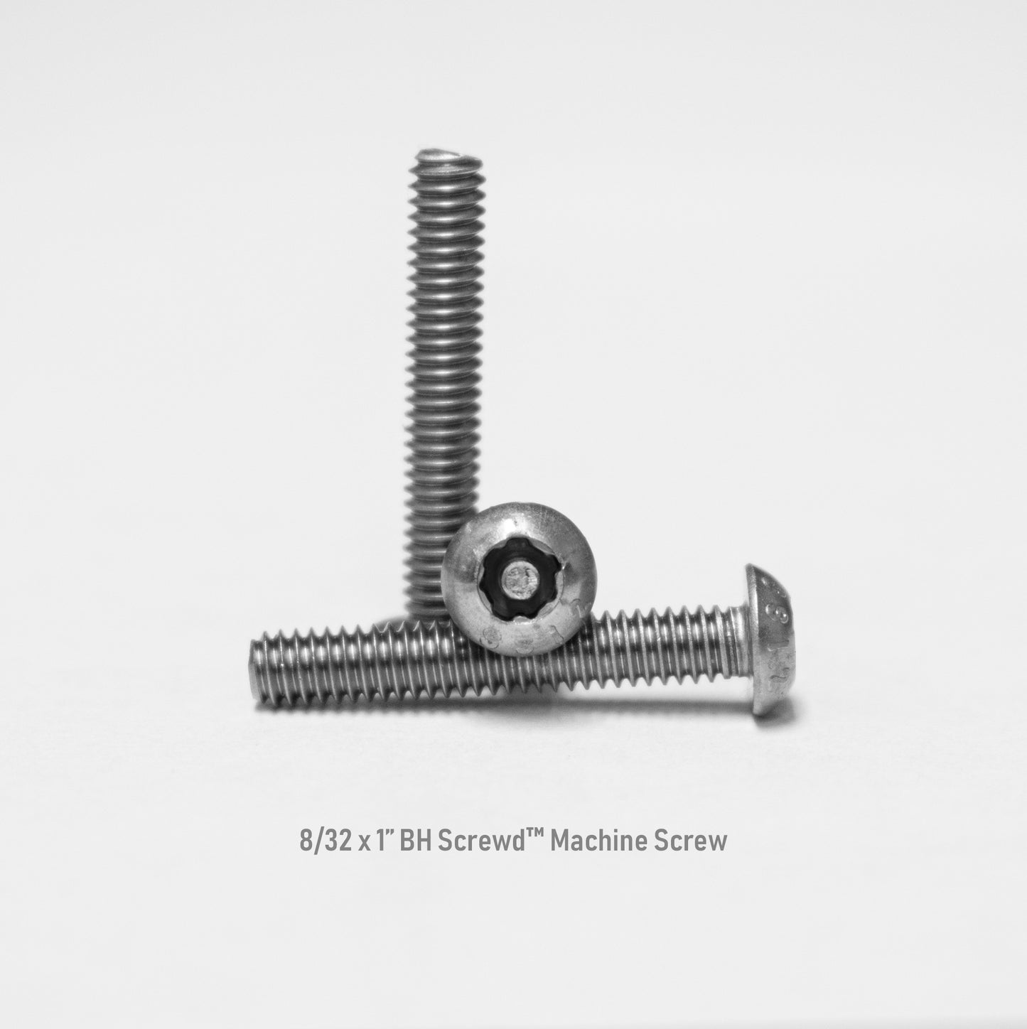 8-32 x 1" Button Head Screwd® Security Machine Screw Made out of Stainless Steel