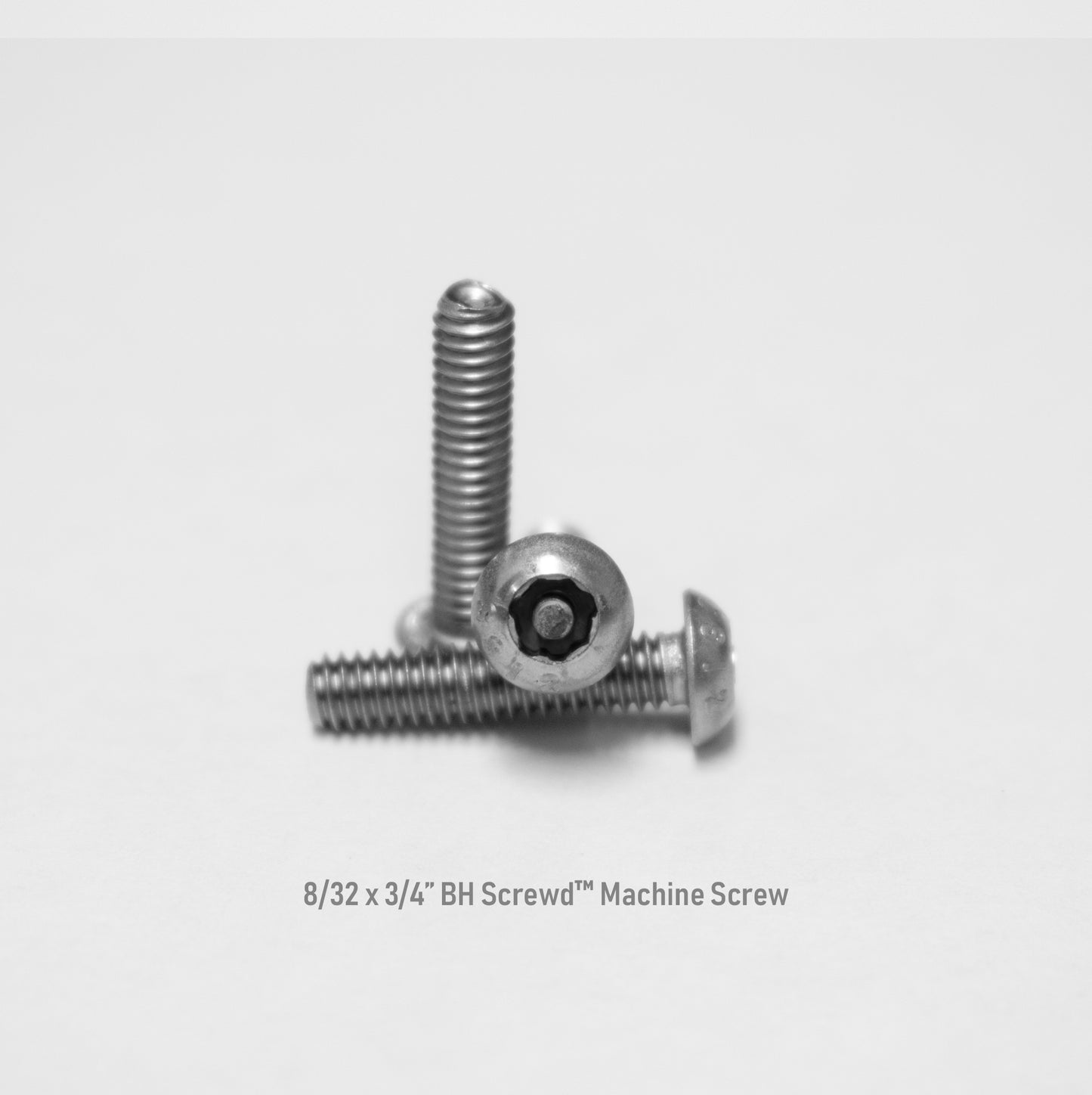 8-32 x 3/4" Button Head Screwd® Security Machine Screw Made out of Stainless Steel