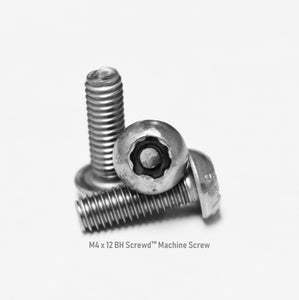 M4 x 12 Button Head Screwd® Security Metric Machine Screw Made out of Stainless Steel