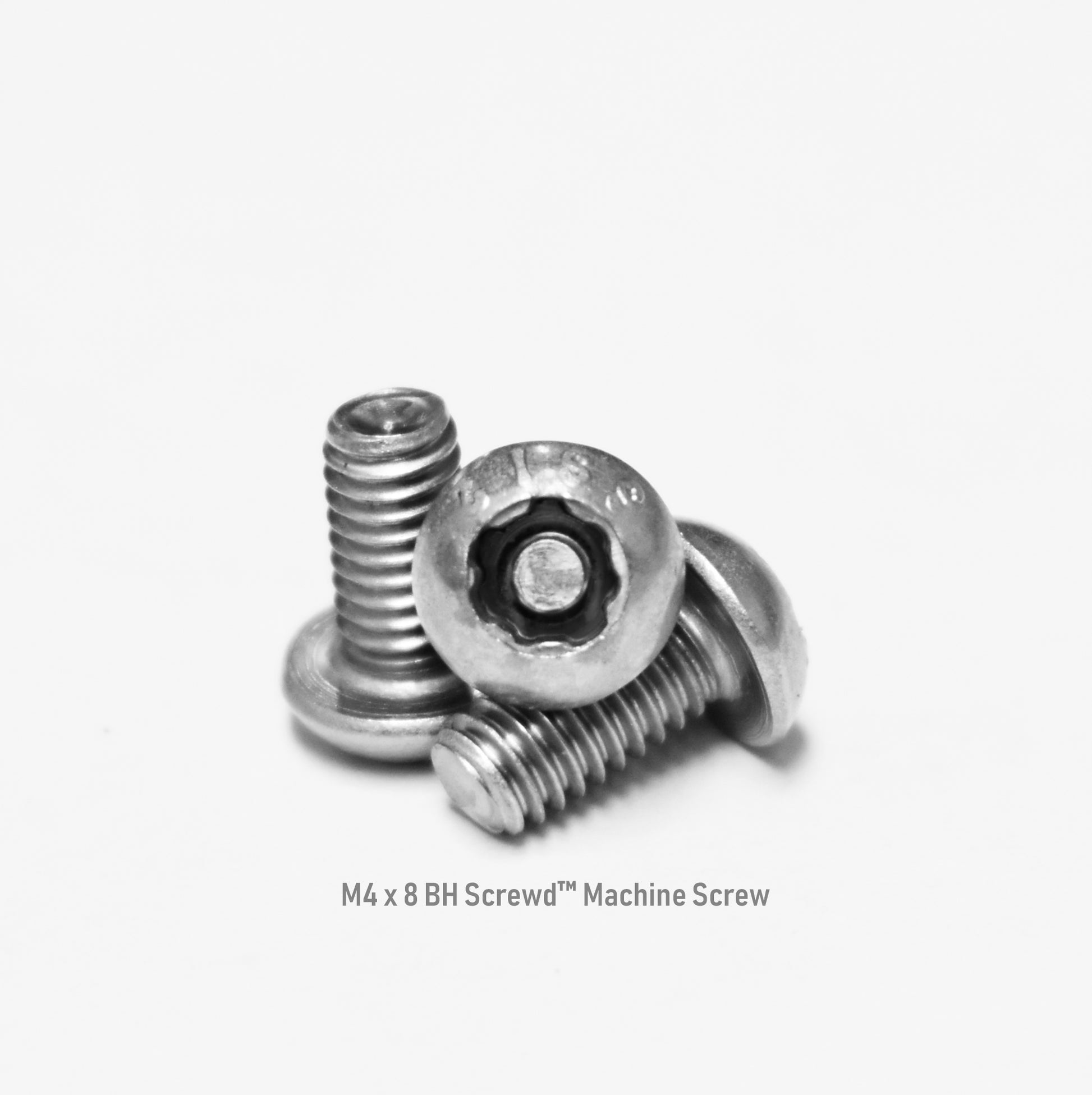 M4 x 8 Button Head Screwd® Security Metric Machine Screw Made out of Stainless Steel