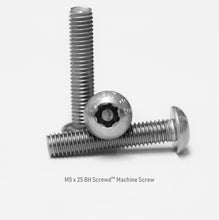 Load image into Gallery viewer, M5 x 25 Button Head Screwd® Security Metric Machine Screw Made out of Stainless Steel