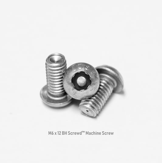 M6 x 12 Button Head Screwd® Security Metric Machine Screw Made out of Stainless Steel