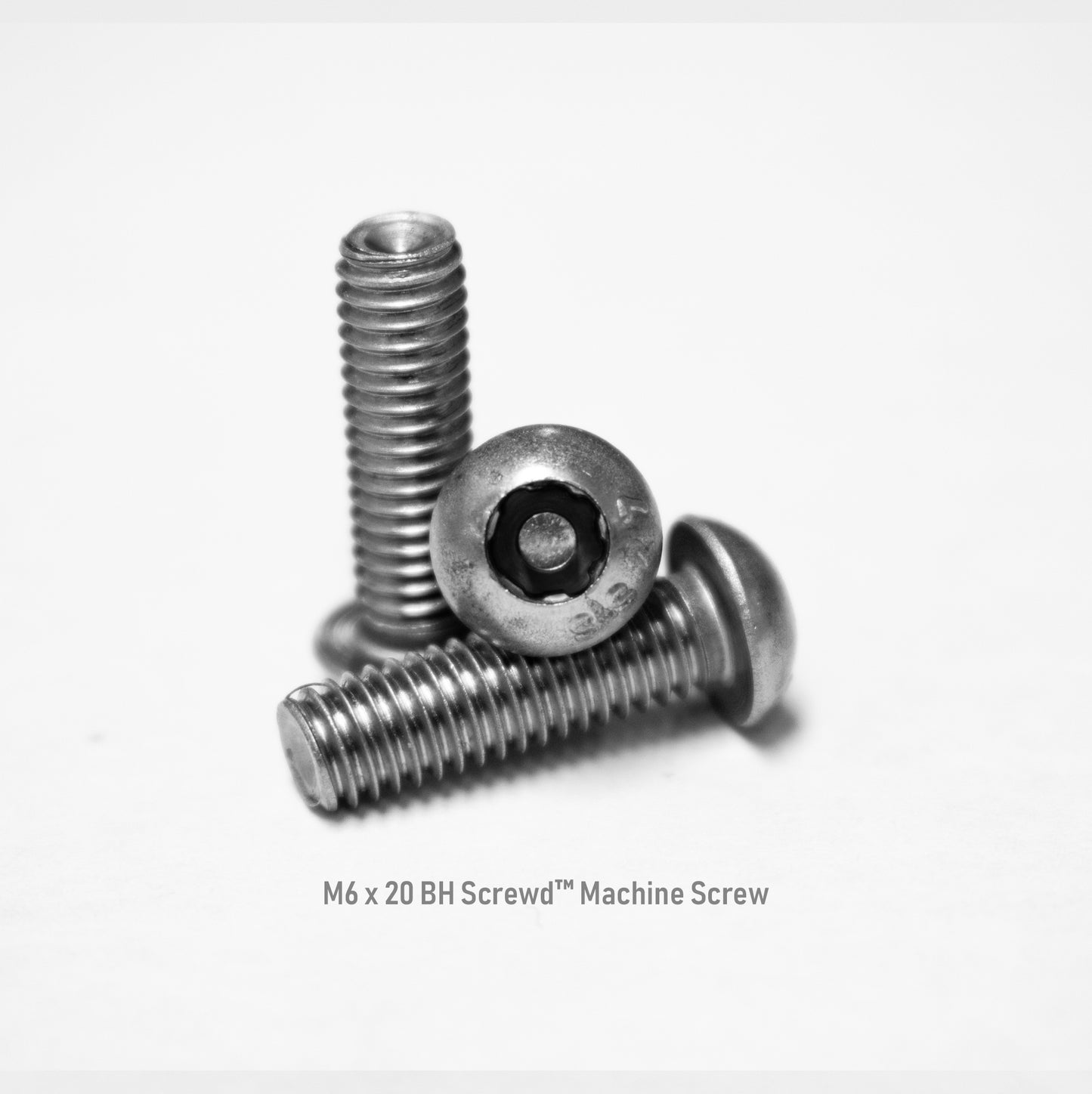 M6 x 20 Button Head Screwd® Security Metric Machine Screw Made out of Stainless Steel