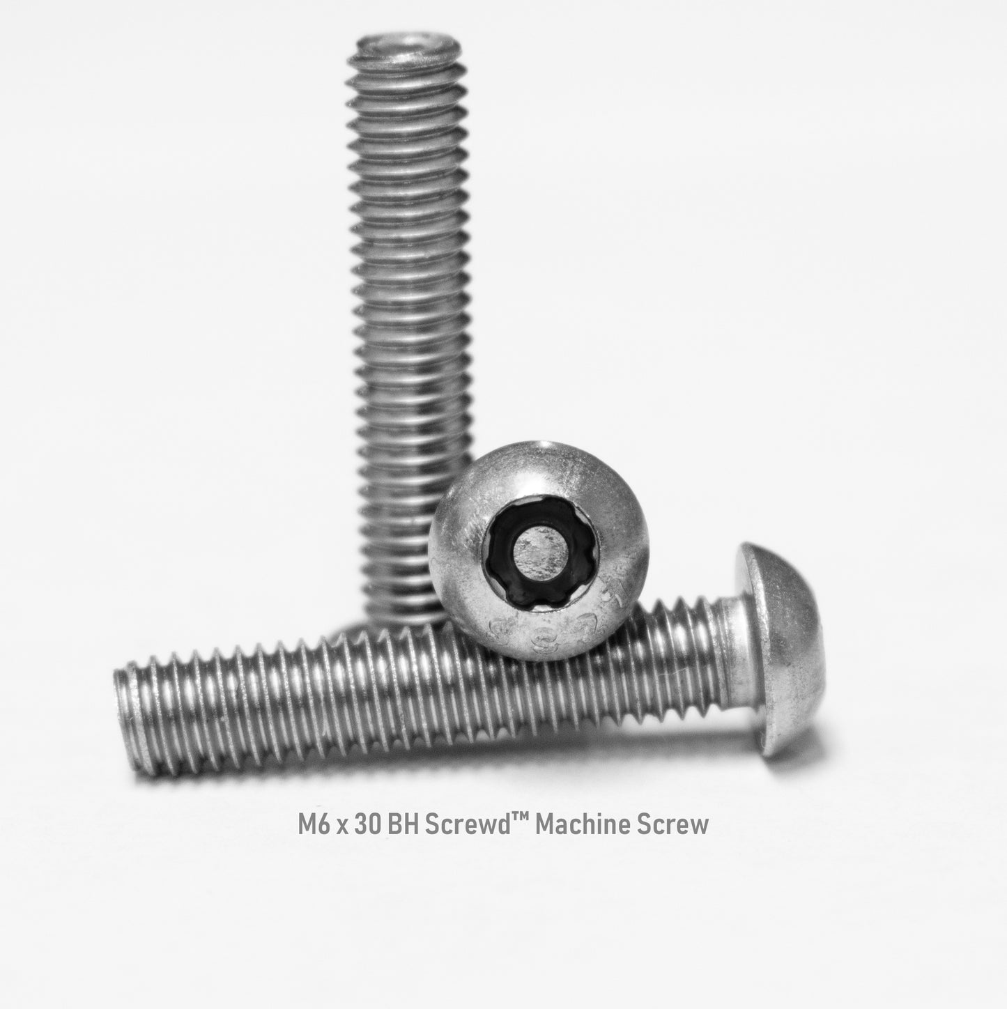 M6 x 30 Button Head Screwd® Security Metric Machine Screw Made out of Stainless Steel
