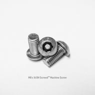 M8 x 16 Button Head Screwd® Security Metric Machine Screw Made out of Stainless Steel