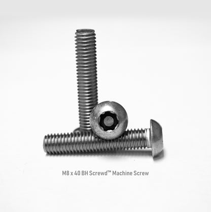 M8 x 40 Button Head Screwd® Security Metric Machine Screw Made out of Stainless Steel