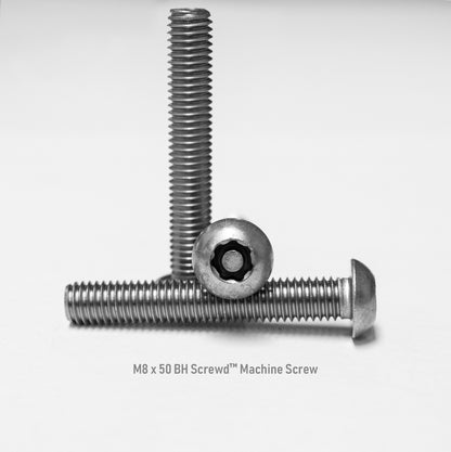 M8 x 50 Button Head Screwd® Security Metric Machine Screw Made out of Stainless Steel